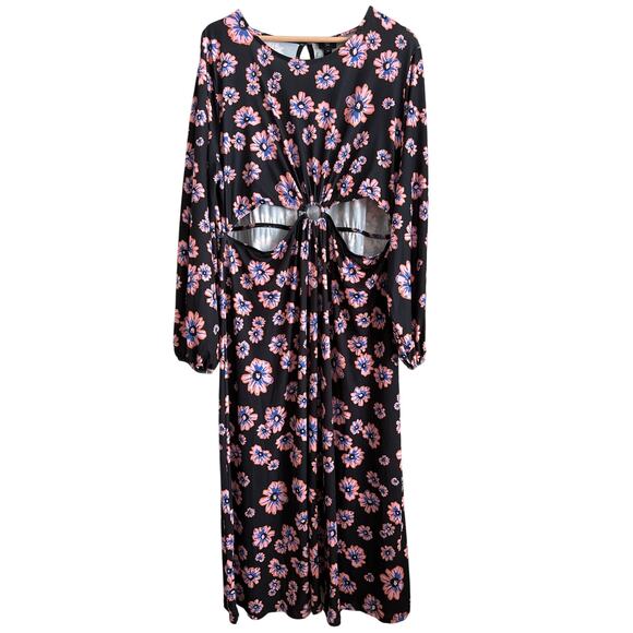 River Island Plus 90s Poolside Floral Maxi Dress | Size 22 | NWT - Picture 1 of 8